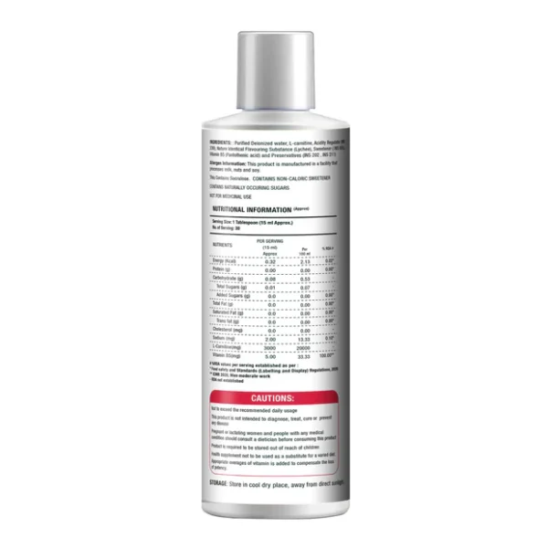 L-Carnitine 3000 mg Liquid - Lychee Flavour | 450ml