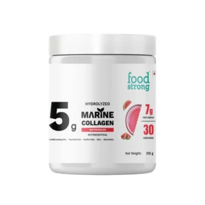 Food Strong Hydrolyzed Marine Collagen - 210 gm (0.46 Lb), Watermelon