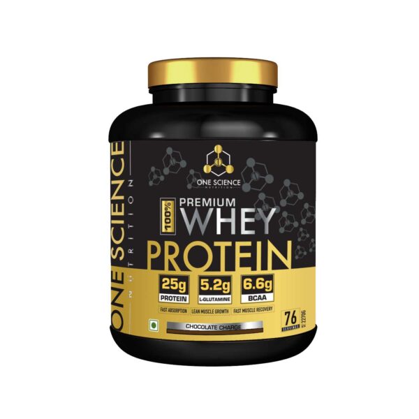 One Science Nutrition Premium Whey Protein [Grass Fed Whey] - 2.26 Kg (5 Lb), Chocolate Charge