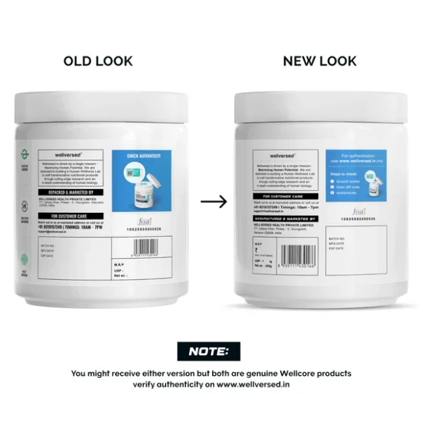 Wellcore - Micronised Creatine Monohydrate (250g, 83 Servings) 100% Pure Creatine | Unflavored | Supports Athletic Performance and Power