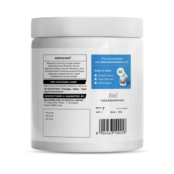 Wellcore - Pure Micronised Creatine Monohydrate | Kiwi Kick (307g, 83 servings) Rapid Absorption | Enhanced Muscle Strength & Power | Fast Recovery | Increased Muscle Mass