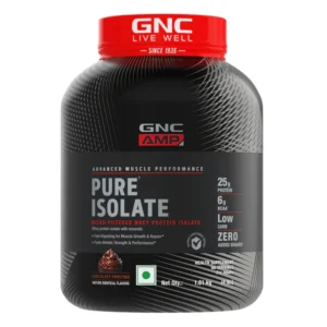 GNC AMP Pure Isolate (Low/Zero Carb), Chocolate Frosting, 4 lb(1.81kg)