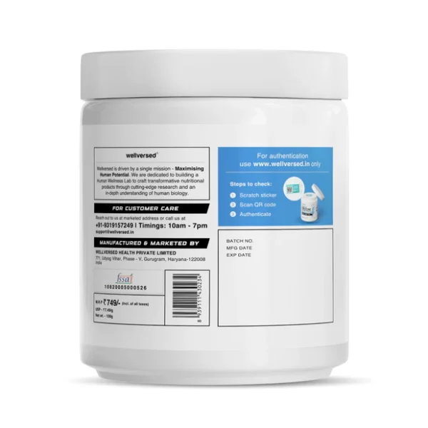Wellcore - Micronised Creatine Monohydrate (250g, 83 Servings) 100% Pure Creatine | Unflavored | Supports Athletic Performance and Power