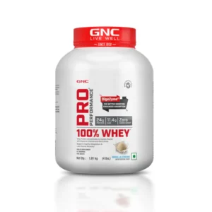GNC 100% Whey Protein Faster Recovery & Lean Muscle Gains | Informed Choice Certified |  vanilla flavor