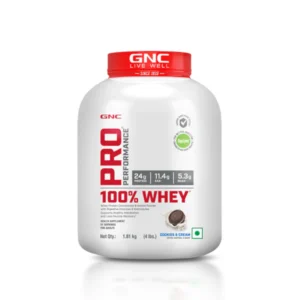 GNC 100% Whey Protein Faster Recovery & Lean Muscle Gains | Informed Choice Certified | cookies & cream