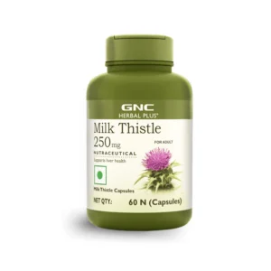 GNC Herbal Plus Milk Thistle 250mg Detoxifies Liver Toxins & Supports Liver Health 60 Capsules