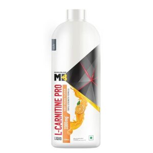 MuscleBlaze Liquid L-Carnitine PRO (Tangy Orange, 450ml) | 3300mg L- Carnitine |Triple Strength Formula
