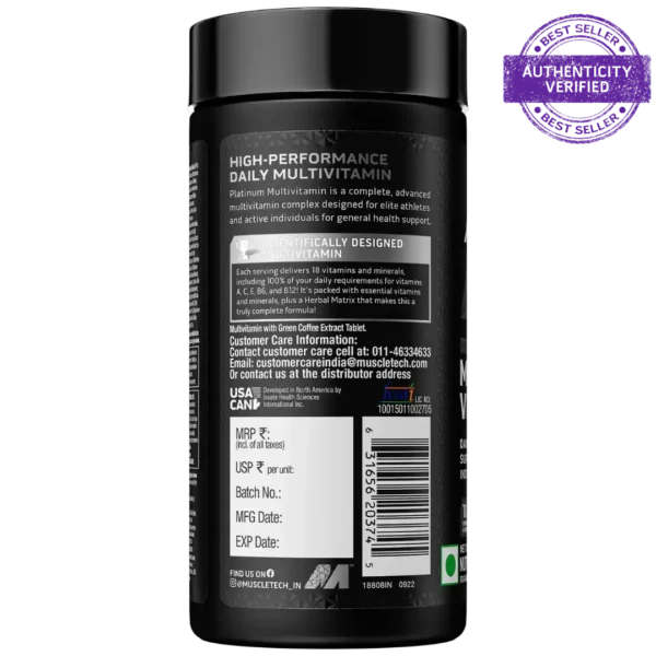 Muscletech™ Platinum Multivitamin, 60 Tablets