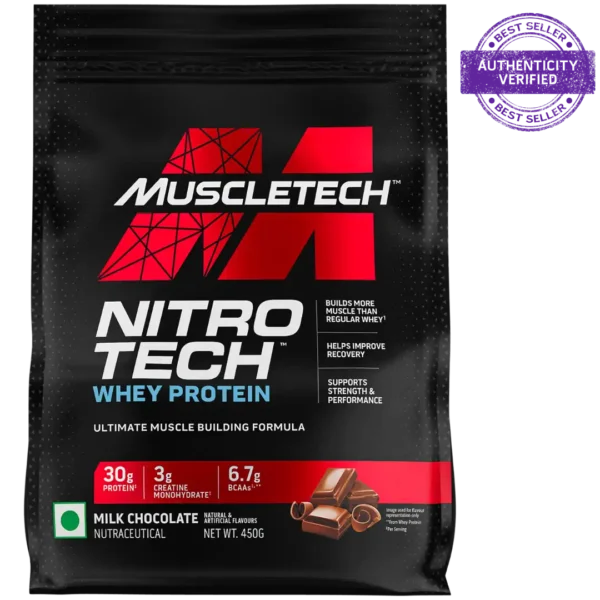 Muscletech™ Nitro-Tech™ Whey Protein, Milk Chocolate, 450G