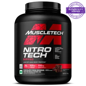 MuscleTech™ Nitro-Tech™ Ripped Whey Protein, Chocolate Fudge Brownie, 1.81kg