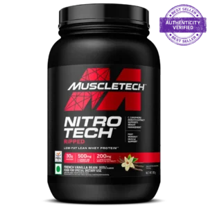 MuscleTech™ Nitro-Tech™ Ripped Whey Protein, French Vanilla Bean, 907g