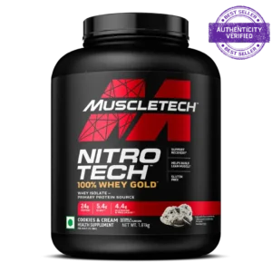 Muscletech™ Nitro-Tech™ 100% Whey Gold, Cookies & Cream, 1.81kg