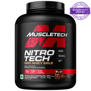 Muscletech™ Nitro-Tech™ 100% Whey Gold, Double Rich Chocolate, 1.81kg