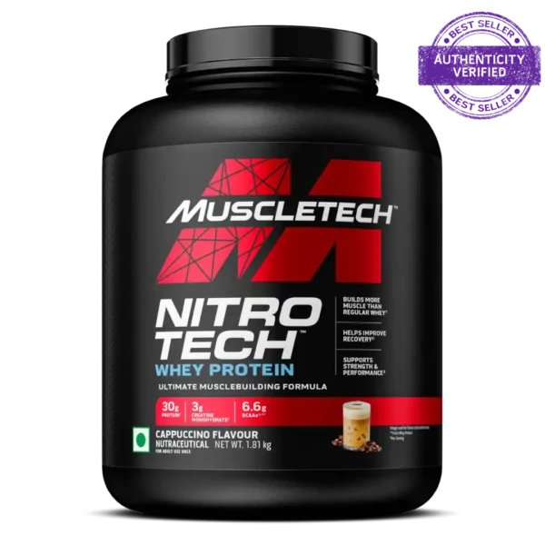 Muscletech™ Nitro-Tech™ Whey Protein, cappuccino, 1.81kg