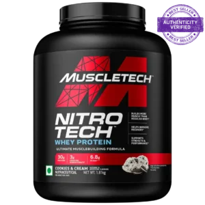 Muscletech™ Nitro-Tech™ Whey Protein, Cookies & Cream, 1.81kg