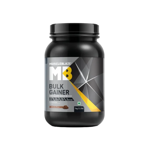MuscleBlaze Bulk Gainer - 1 kg | Chocolate | High-Calorie Mass Gainer | Improves Muscle Growth