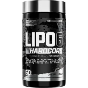 Nutrex Research Lipo-6 Hardcore Supplement, Supports Metabolism & Energy, Dietary Capsules – 60 Count