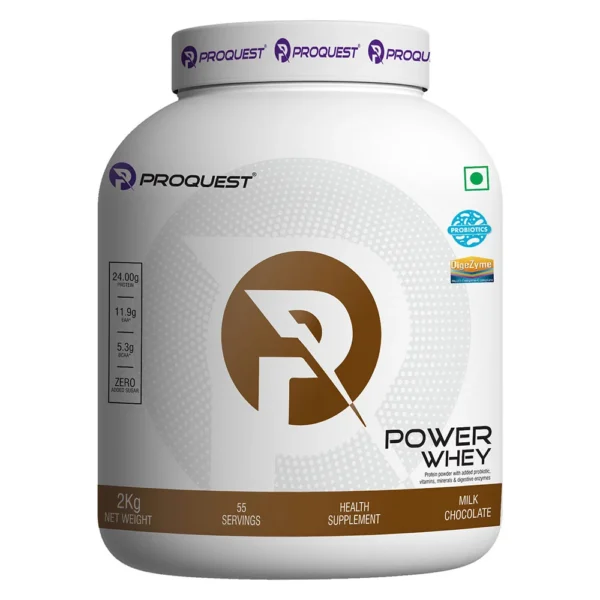 Proquest Power Whey Protein, 2 kg (4.4 lb), Milk Chocolate