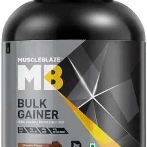 MuscleBlaze Bulk Gainer Mass Gainer with Creatine, 3 kg (6.6 lb), Chocolate